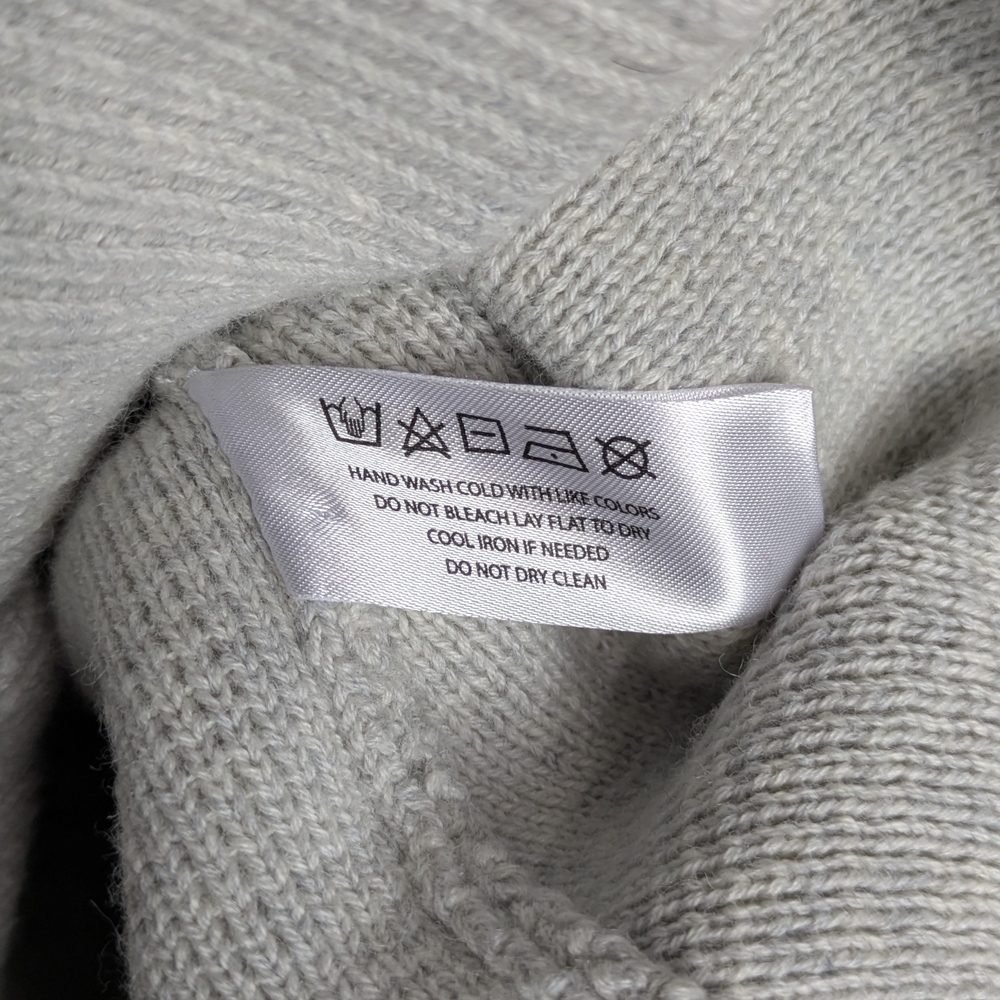 Modern Citizen Eames Organic Cotton And Wool Cardigan Sweater 1X Gray - Picture 7 of 8